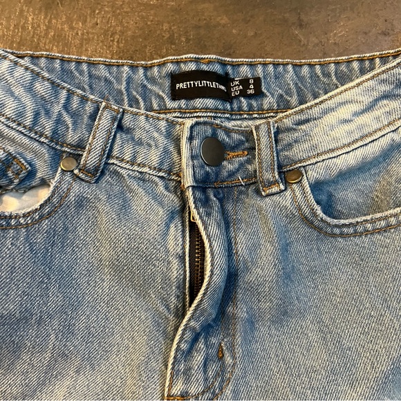 PLT High waisted denim jean shorts - Picture 3 of 5